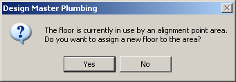 deleting floor on an alignment point dialog